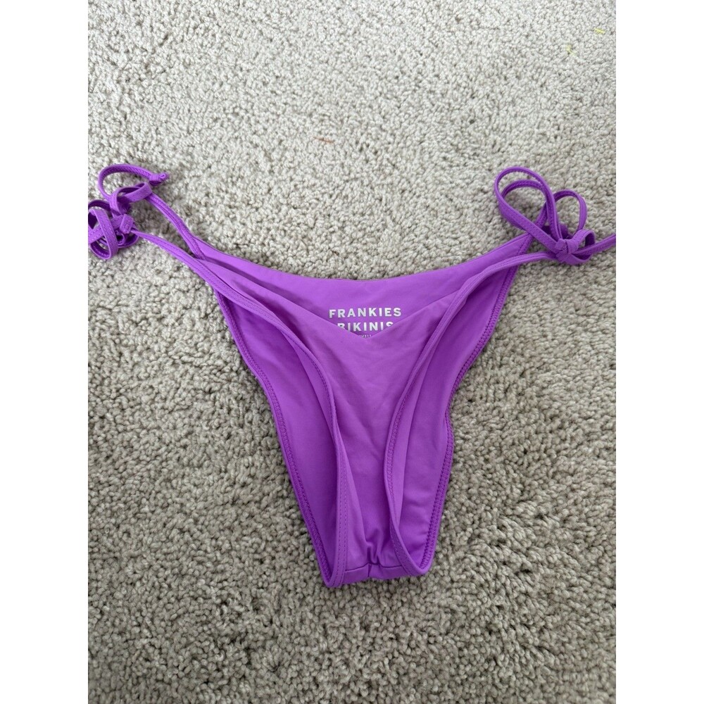 Frankie's Bikinis Purple Connor Swimsuit Bottoms Small